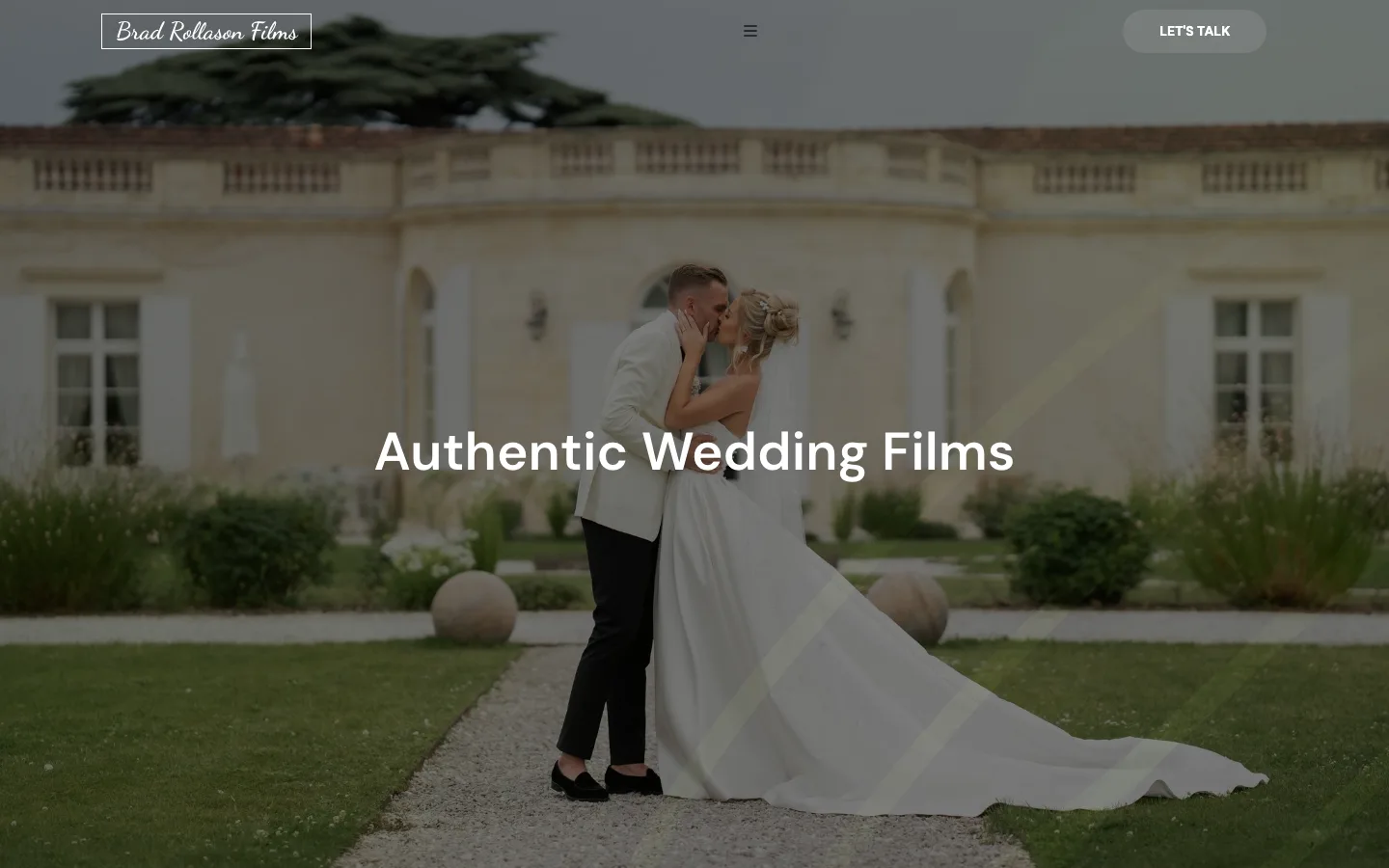 Brad Rollason Films homepage designed by DigitalCave