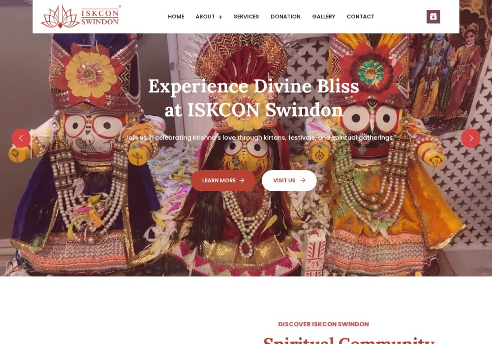 Iskcon Swindon website
