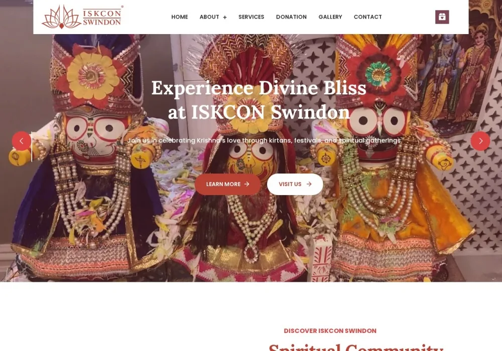 Iskcon Swindon website
