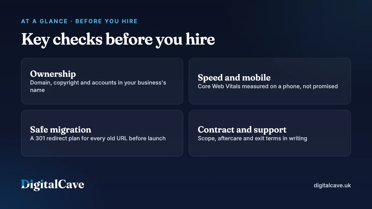 Key checks before you hire a web design company in Birmingham