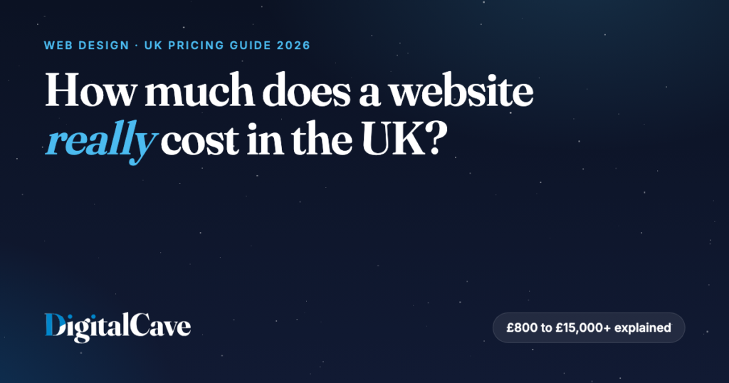 How Much Does a Website Cost in the UK? (2026 Prices Explained)